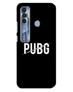 Чехол для TECNO Spark 7 Pro с картинкой «PUBG — белый логотип» Чехол для TECNO Spark 7 Pro с картинкой «PUBG — белый логотип»