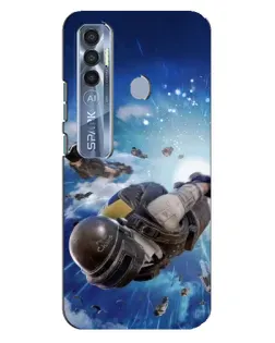 Чехол для TECNO Spark 7 Pro с картинкой «Десант PUBG — прыжок» Чехол для TECNO Spark 7 Pro с картинкой «Десант PUBG — прыжок»