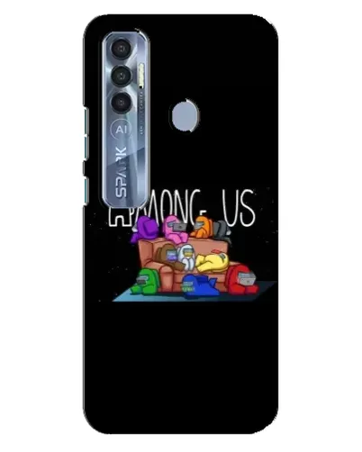 Чехол для TECNO Spark 7 Pro с картинкой «Логотип Among Us» Чехол для TECNO Spark 7 Pro с картинкой «Логотип Among Us»