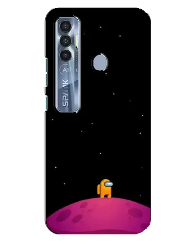 Чехол для TECNO Spark 7 Pro с картинкой «Одинокий герой на планете» Чехол для TECNO Spark 7 Pro с картинкой «Одинокий герой на планете»