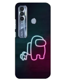 Чехол для TECNO Spark 7 Pro с картинкой «Among Us неон-арт» Чехол для TECNO Spark 7 Pro с картинкой «Among Us неон-арт»