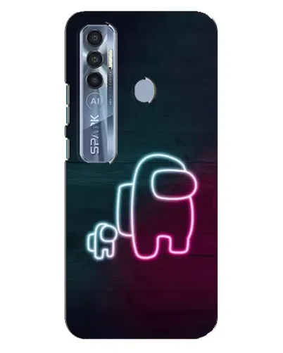 Чехол для TECNO Spark 7 Pro с картинкой «Among Us неон-арт» Чехол для TECNO Spark 7 Pro с картинкой «Among Us неон-арт»