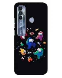 Чехол для TECNO Spark 7 Pro с картинкой «Among Us космос» Чехол для TECNO Spark 7 Pro с картинкой «Among Us космос»