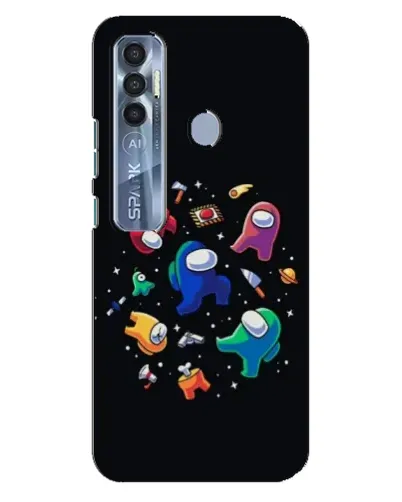 Чехол для TECNO Spark 7 Pro с картинкой «Among Us космос» Чехол для TECNO Spark 7 Pro с картинкой «Among Us космос»