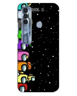 Чехол для TECNO Spark 7 Pro с картинкой «Команда Among Us» Чехол для TECNO Spark 7 Pro с картинкой «Команда Among Us»