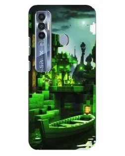 Чохол для TECNO Spark 7 Pro з картинкою «Minecraft лісовий пейзаж» Чохол для TECNO Spark 7 Pro з картинкою «Minecraft лісовий пейзаж»