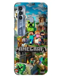Чохол для TECNO Spark 7 Pro з картинкою «Замок Minecraft» Чохол для TECNO Spark 7 Pro з картинкою «Замок Minecraft»