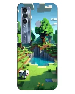 Чехол для TECNO Spark 7 Pro с картинкой «Minecraft летний день» Чехол для TECNO Spark 7 Pro с картинкой «Minecraft летний день»