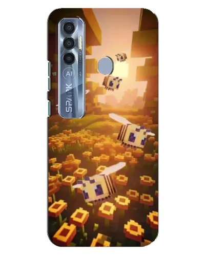 Чехол для TECNO Spark 7 Pro с картинкой «Поле подсолнухов»