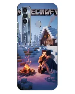 Чехол для TECNO Spark 7 Pro с картинкой «Зимний Minecraft» Чехол для TECNO Spark 7 Pro с картинкой «Зимний Minecraft»