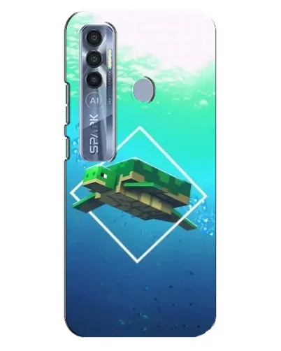 Чехол для TECNO Spark 7 Pro с картинкой «Черепаха Minecraft» Чехол для TECNO Spark 7 Pro с картинкой «Черепаха Minecraft»