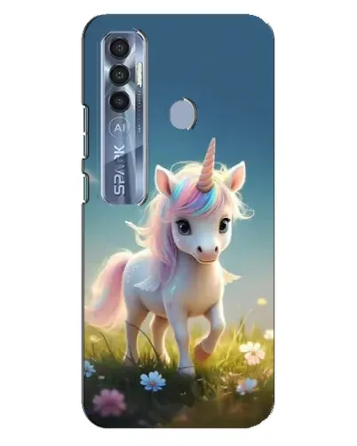 Чехол для TECNO Spark 7 Pro с картинкой «Единорог на поляне» Чехол для TECNO Spark 7 Pro с картинкой «Единорог на поляне»