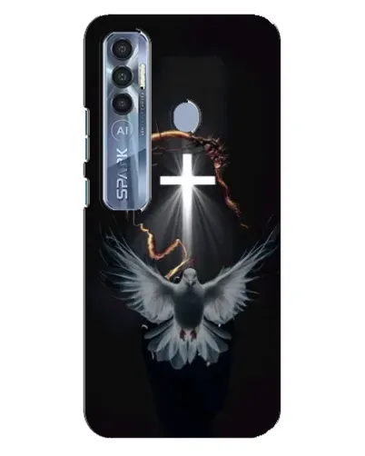 Чехол для TECNO Spark 7 Pro с картинкой «Голубь и Свет» Чехол для TECNO Spark 7 Pro с картинкой «Голубь и Свет»