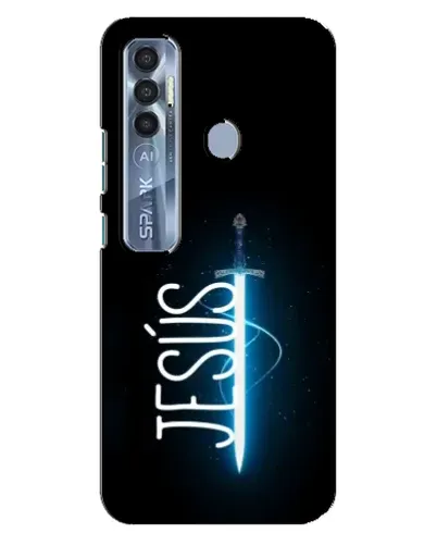 Чехол для TECNO Spark 7 Pro с картинкой «Меч Духа Jesus» Чехол для TECNO Spark 7 Pro с картинкой «Меч Духа Jesus»