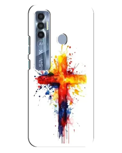 Чехол для TECNO Spark 7 Pro с картинкой «Акварельный крест» Чехол для TECNO Spark 7 Pro с картинкой «Акварельный крест»