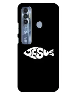 Чехол для TECNO Spark 7 Pro с картинкой «Рыба Jesus» Чехол для TECNO Spark 7 Pro с картинкой «Рыба Jesus»
