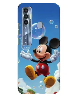 Чехол для TECNO Spark 7 Pro с картинкой «Mickey и мыльные пузыри» Чехол для TECNO Spark 7 Pro с картинкой «Mickey и мыльные пузыри»