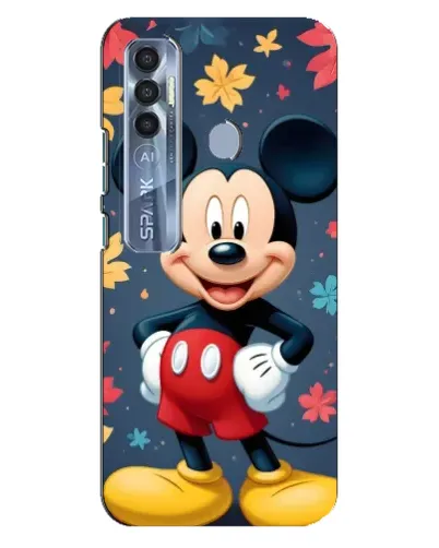 Чехол для TECNO Spark 7 Pro с картинкой «Осенний Mickey Mouse»