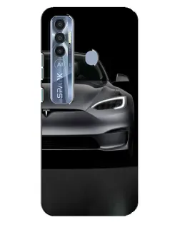 Чехол для TECNO Spark 7 Pro с картинкой «Tesla Model S Look» Чехол для TECNO Spark 7 Pro с картинкой «Tesla Model S Look»