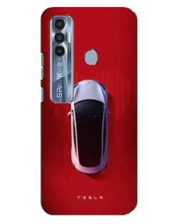 Чехол для TECNO Spark 7 Pro с картинкой «Tesla Top View» Чехол для TECNO Spark 7 Pro с картинкой «Tesla Top View»