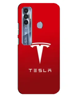 Чехол для TECNO Spark 7 Pro с картинкой «Tesla Red Classic» Чехол для TECNO Spark 7 Pro с картинкой «Tesla Red Classic»