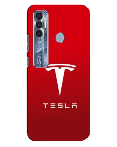 Чехол для TECNO Spark 7 Pro с картинкой «Tesla Red Classic» Чехол для TECNO Spark 7 Pro с картинкой «Tesla Red Classic»