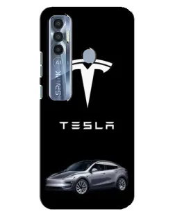 Чехол для TECNO Spark 7 Pro с картинкой «Tesla Model Y» Чехол для TECNO Spark 7 Pro с картинкой «Tesla Model Y»