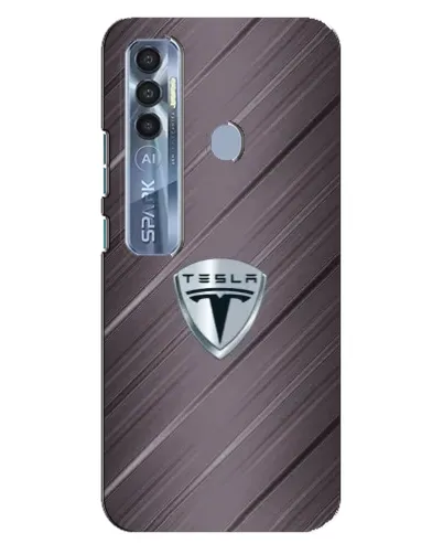 Чехол для TECNO Spark 7 Pro с картинкой «Металлическая текстура Tesla» Чехол для TECNO Spark 7 Pro с картинкой «Металлическая текстура Tesla»