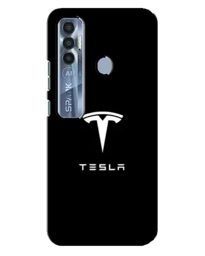Чехол для TECNO Spark 7 Pro с картинкой «Tesla White Logo» Чехол для TECNO Spark 7 Pro с картинкой «Tesla White Logo»