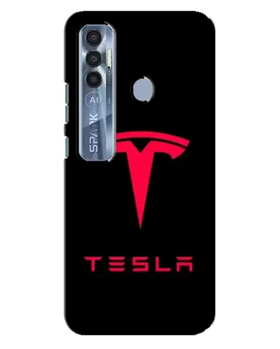 Чехол для TECNO Spark 7 Pro с картинкой «Tesla Red Logo» Чехол для TECNO Spark 7 Pro с картинкой «Tesla Red Logo»