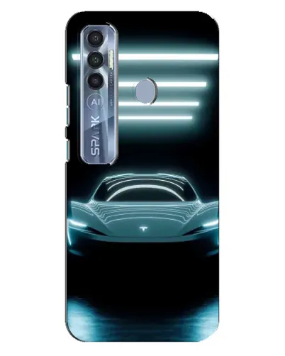 Чехол для TECNO Spark 7 Pro с картинкой «Tesla в неоне» Чехол для TECNO Spark 7 Pro с картинкой «Tesla в неоне»