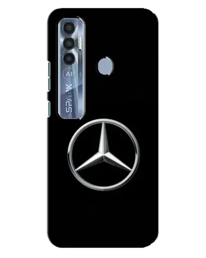 Чехол для TECNO Spark 7 Pro с картинкой «Mercedes классический лого»