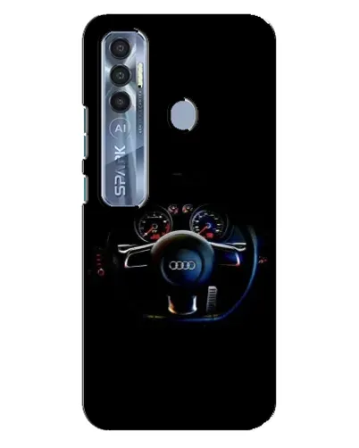 Чехол для TECNO Spark 7 Pro с картинкой «Салон Audi — руль» Чехол для TECNO Spark 7 Pro с картинкой «Салон Audi — руль»