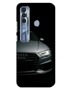 Чехол для TECNO Spark 7 Pro с картинкой «Audi — детализация кузова»