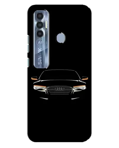 Чехол для TECNO Spark 7 Pro с картинкой «Audi — ночной контур» Чехол для TECNO Spark 7 Pro с картинкой «Audi — ночной контур»