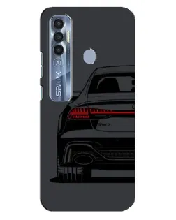 Чехол для TECNO Spark 7 Pro с картинкой «Задняя часть Audi — арт»
