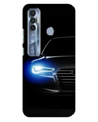 Чехол для TECNO Spark 7 Pro с картинкой «Неоновый взгляд Audi» Чехол для TECNO Spark 7 Pro с картинкой «Неоновый взгляд Audi»