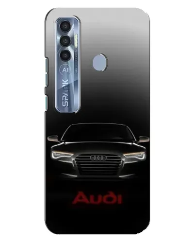Чехол для TECNO Spark 7 Pro с картинкой «Audi — градиентный контур» Чехол для TECNO Spark 7 Pro с картинкой «Audi — градиентный контур»