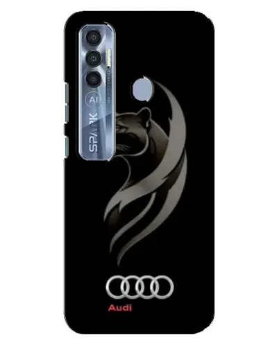 Чехол для TECNO Spark 7 Pro с картинкой «Графика — пантера и Audi» Чехол для TECNO Spark 7 Pro с картинкой «Графика — пантера и Audi»
