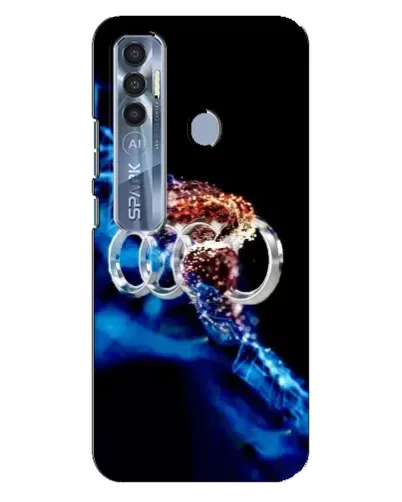 Чехол для TECNO Spark 7 Pro с картинкой «Энергия лого Audi» Чехол для TECNO Spark 7 Pro с картинкой «Энергия лого Audi»