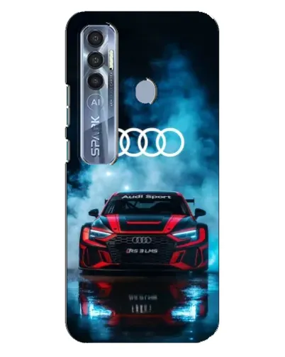 Чехол для TECNO Spark 7 Pro с картинкой «Audi Sport — неон» Чехол для TECNO Spark 7 Pro с картинкой «Audi Sport — неон»