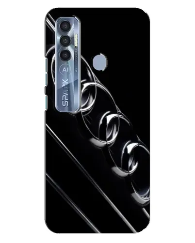 Чехол для TECNO Spark 7 Pro с картинкой «Audi — абстрактные кольца» Чехол для TECNO Spark 7 Pro с картинкой «Audi — абстрактные кольца»