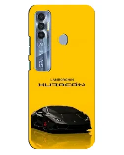 Чехол для TECNO Spark 7 Pro с картинкой «Lamborghini Huracan черный» Чехол для TECNO Spark 7 Pro с картинкой «Lamborghini Huracan черный»