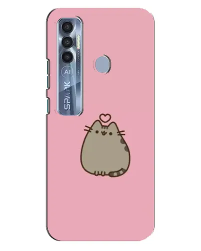 Чохол для TECNO Spark 7 Pro з картинкою «Pusheen серце» Чохол для TECNO Spark 7 Pro з картинкою «Pusheen серце»