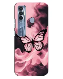 Чехол для TECNO Spark 7 Pro с картинкой «Бабочка в дыму» Чехол для TECNO Spark 7 Pro с картинкой «Бабочка в дыму»