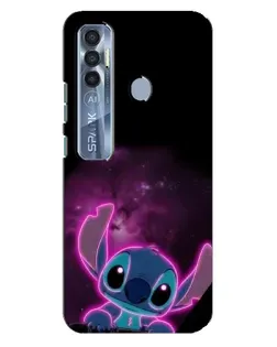 Чехол для TECNO Spark 7 Pro с картинкой «Неоновый Stitch» Чехол для TECNO Spark 7 Pro с картинкой «Неоновый Stitch»
