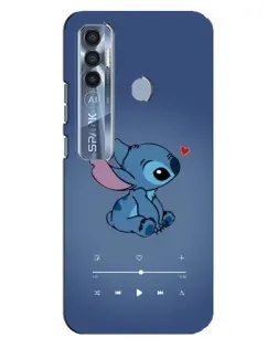 Чехол для TECNO Spark 7 Pro с картинкой «Музыкальный Stitch» Чехол для TECNO Spark 7 Pro с картинкой «Музыкальный Stitch»