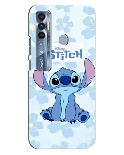 Чехол для TECNO Spark 7 Pro с картинкой «Stitch среди цветов» Чехол для TECNO Spark 7 Pro с картинкой «Stitch среди цветов»