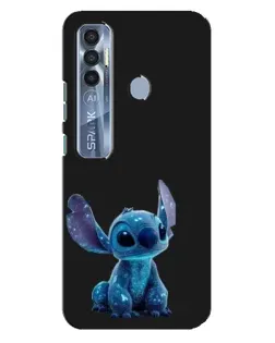 Чехол для TECNO Spark 7 Pro с картинкой «Стич на черном» Чехол для TECNO Spark 7 Pro с картинкой «Стич на черном»