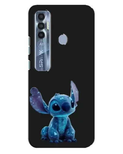 Чехол для TECNO Spark 7 Pro с картинкой «Стич на черном» Чехол для TECNO Spark 7 Pro с картинкой «Стич на черном»